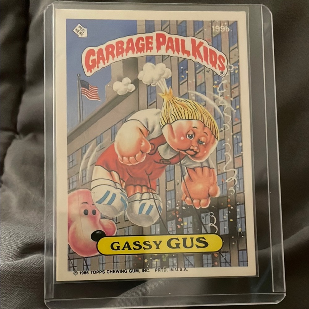 Topps Garbage Pail Kids Card - Gassy Gus